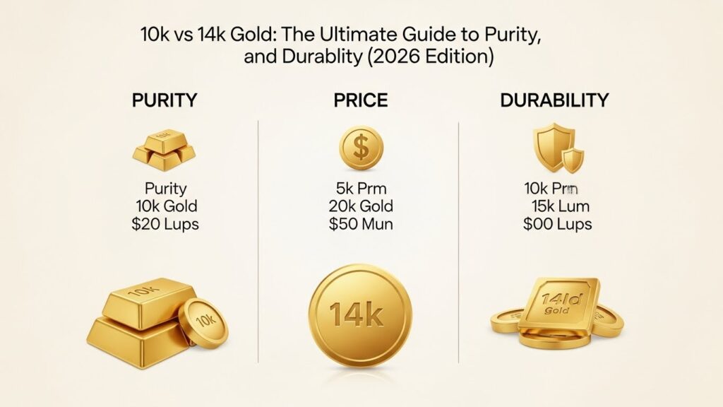 10k vs 14k Gold: The Ultimate Guide to Purity, Price, and Durability (2026 Edition)