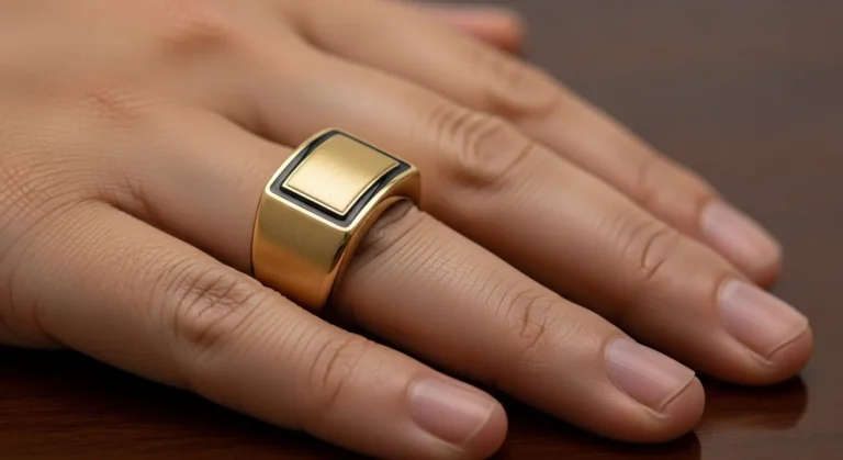 mens gold ring jewelry