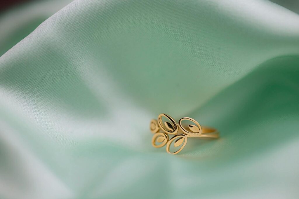 delicate gold necklace